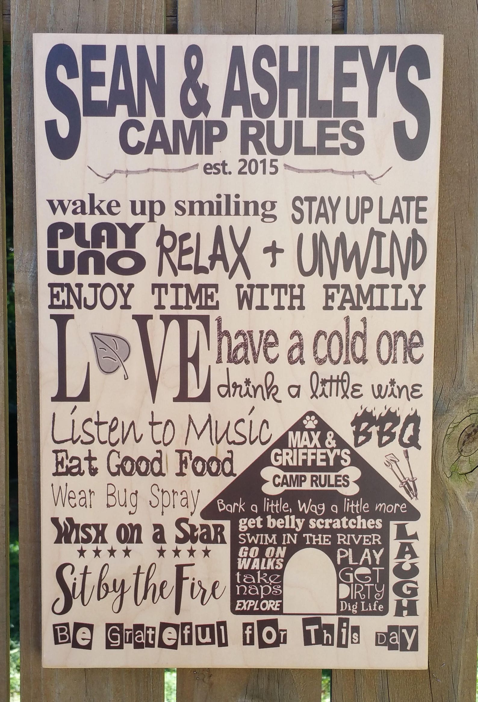 Camping rules