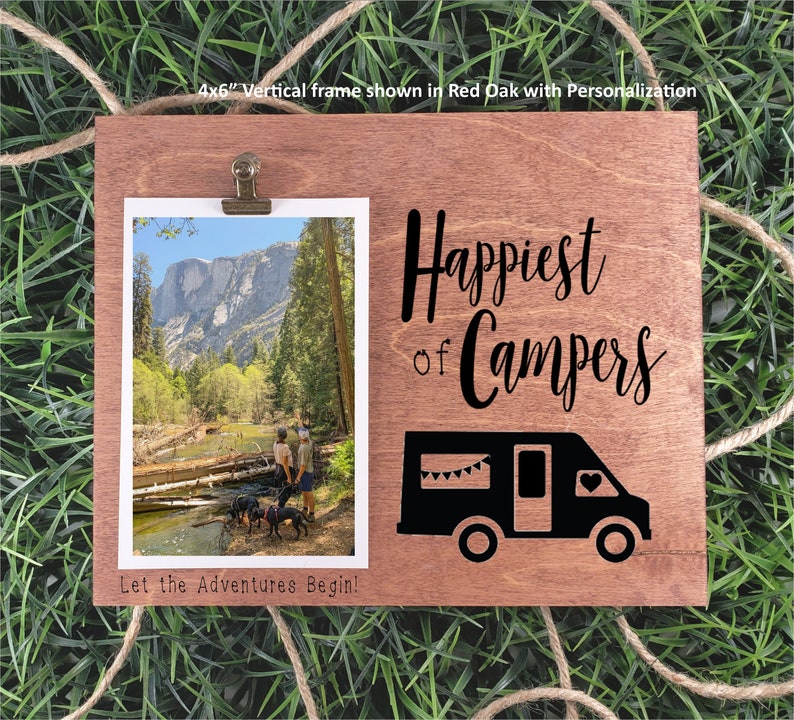 Happiest of Campers Picture Frame Customized RV Picture Clip Etsy