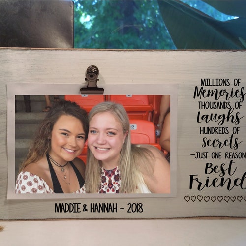 Best Friends Picture Frame College Dorm Gift Personalized Etsy