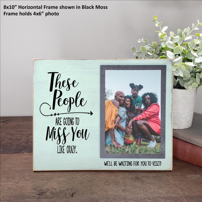 Going Away Gift from Group, Coworker Leaving, These People Are Going to Miss You Personalized Frame, Neighbor Moving, Boss Farewell, Student image 6