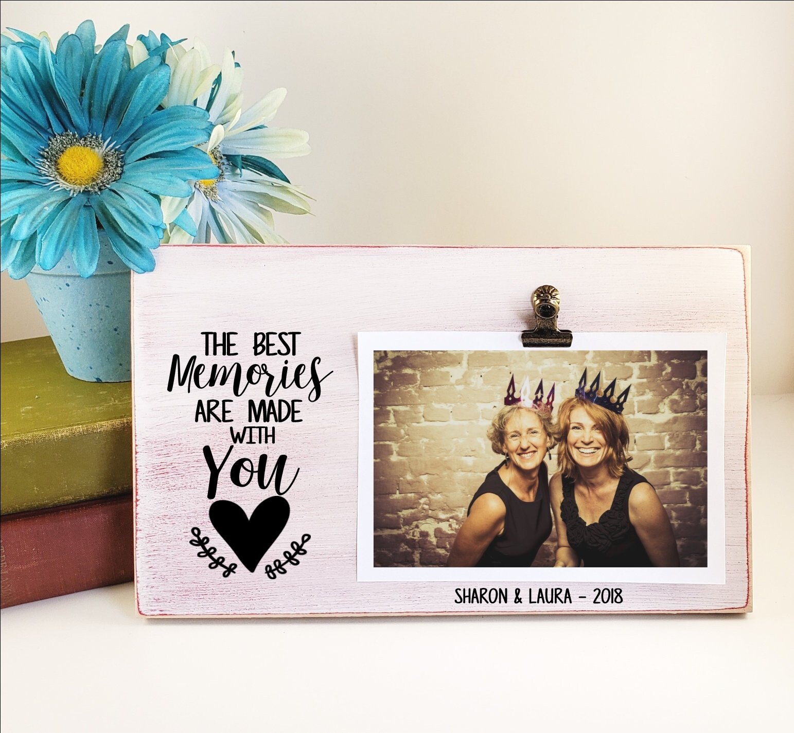 Best Friends Picture Frame 5x7 Frame Holds 4x6 Photo Gift for Friends,  Group Picture Frame 