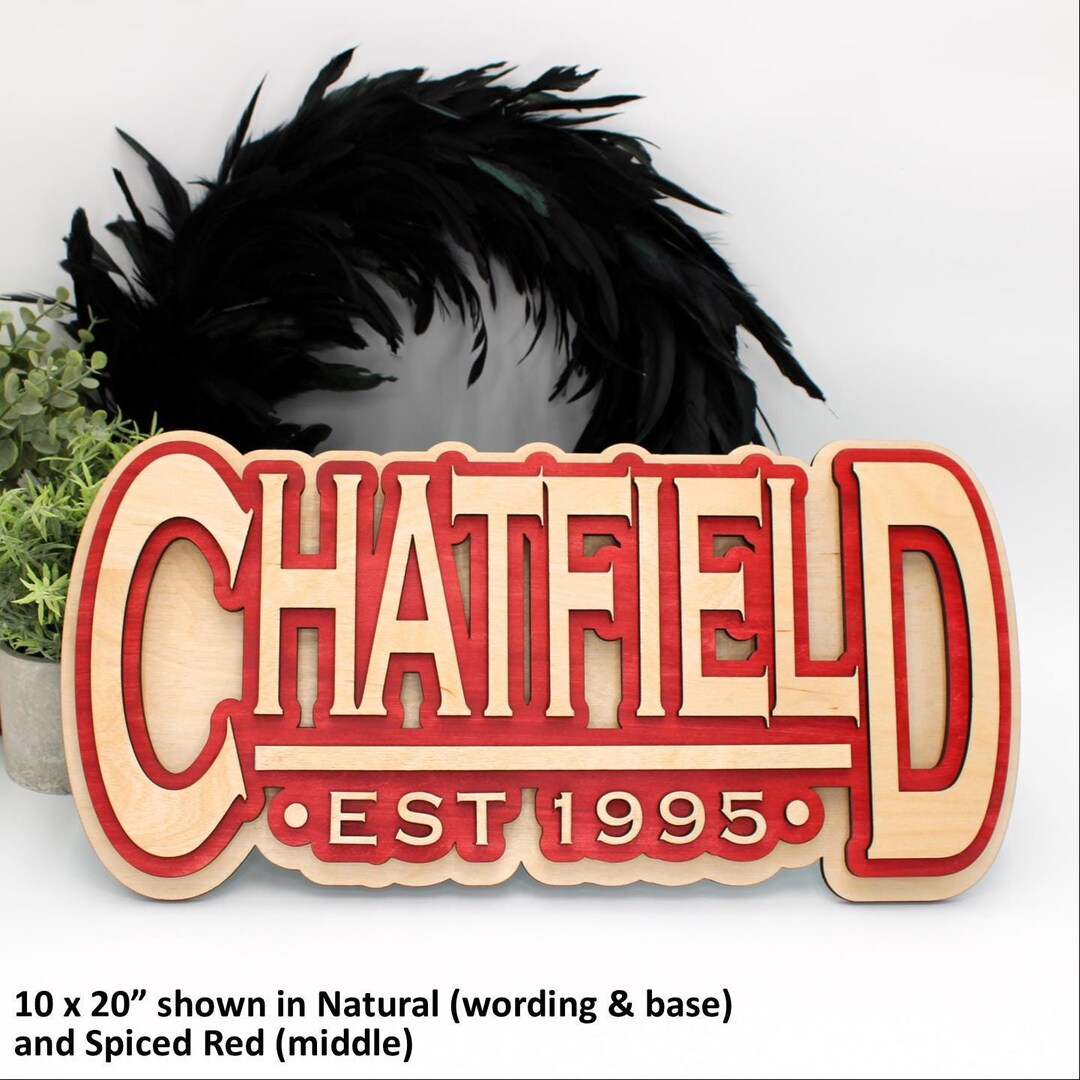 Customized 3D Layered Wood Shadow Sign for Weddings, Anniversaries ...