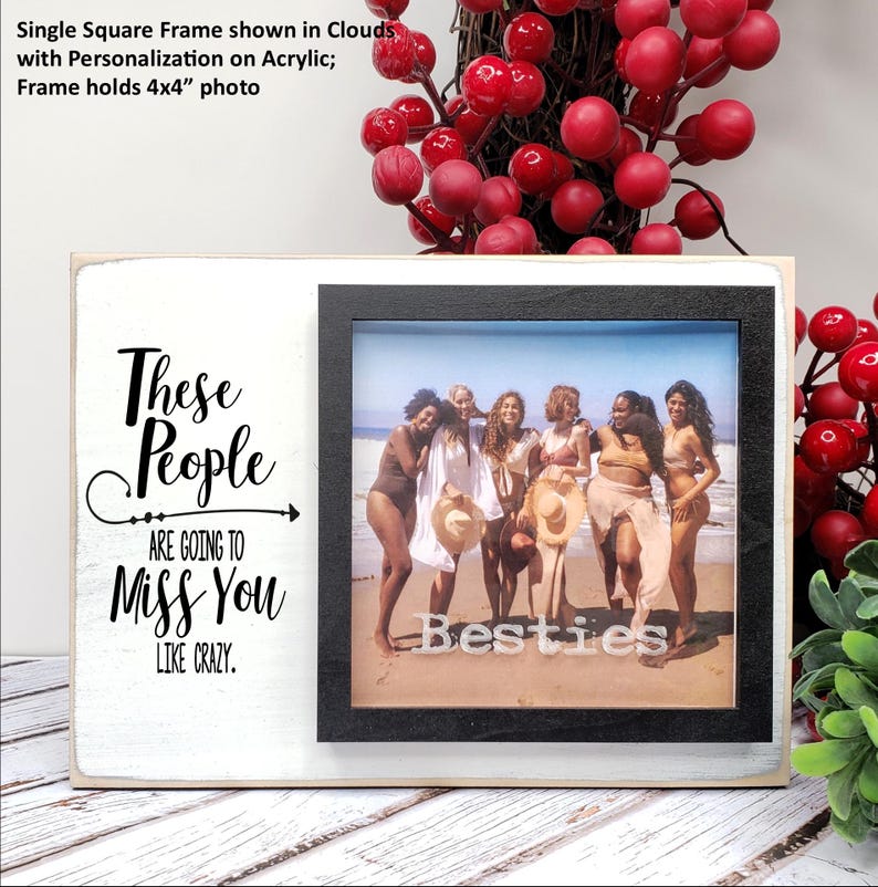 Going Away Gift from Group, Coworker Leaving, These People Are Going to Miss You Personalized Frame, Neighbor Moving, Boss Farewell, Student image 9