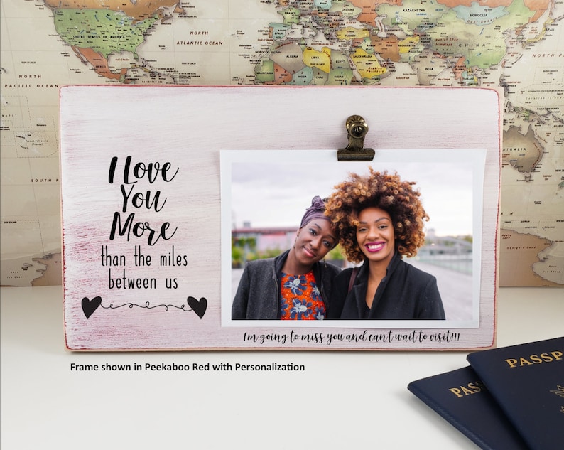 Long Distance Gift I Love You More Than Miles Between Us Etsy