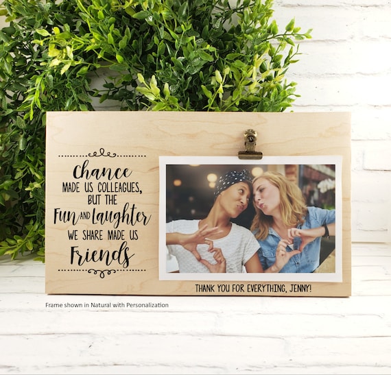 Coworker Friend Gift, Team Member, Chance Made Us Colleagues Fun and Laughter Made Us Friends, Best Work Friend, Work Wife Keepsake Card