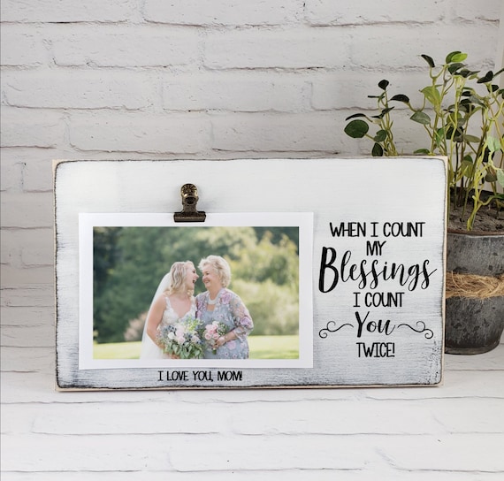 I Count My Blessings Personalized Best Friends Frame, Coworker