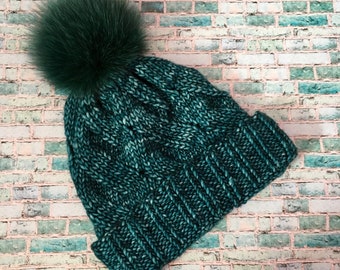 Winter hat from Malabrigo with Pompon