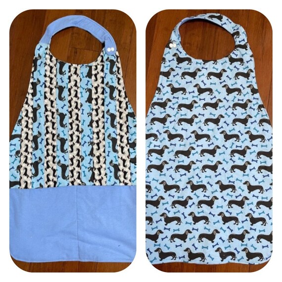 Apron for adults / gift / apron for gardening, dog washing, artist or eating / clothing protectors padded with batting and has pockets
