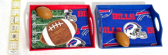 Coasters with mini tray 5.8” x 7.6”/ just in time for different holidays /a mini football included