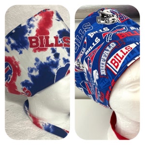 Football themed Surgical / Scrub cap / turban/ unisex / buffalo / reversible