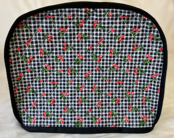 toaster cover. 2 slice, Double sided quilted cotton fabric.