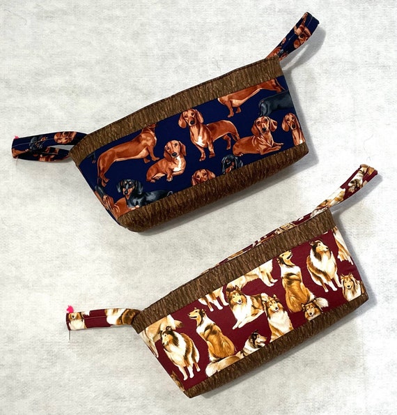 Dog, partying, chips breads, toys fabric baskets 11” x 7” x 7” for food, leashes and all those little needs