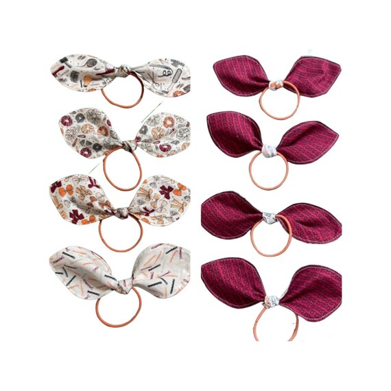 Hair themed hair ties set of 4