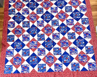 Buffalo stance HOMEMADE custom quilt 74”x 78” / ONLY ONE
