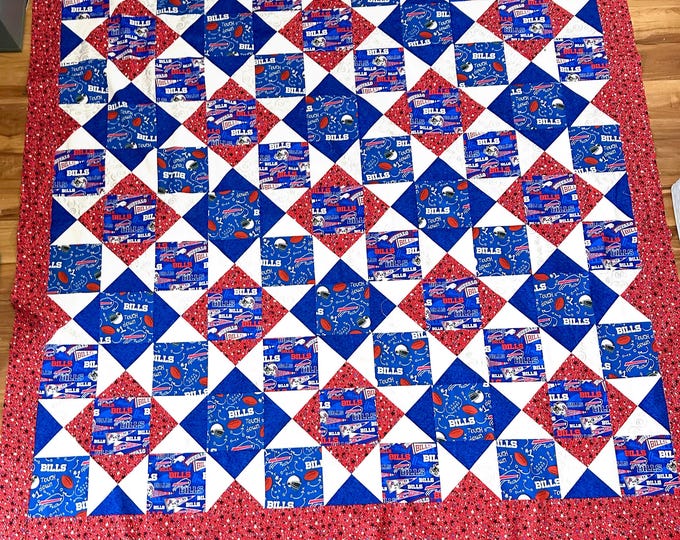 Buffalo stance HOMEMADE custom quilt 74”x 78” / ONLY ONE
