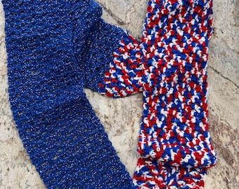 Buffalo football colors 90 x 6 1/2” scarf crochet