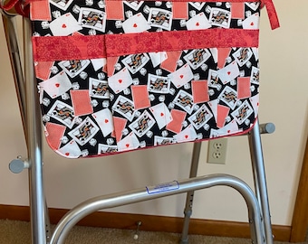 Walker bag or wheelchair carryall bag/cards and dice