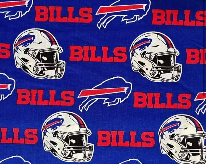 Helmets red white and blue fabric 2 yards