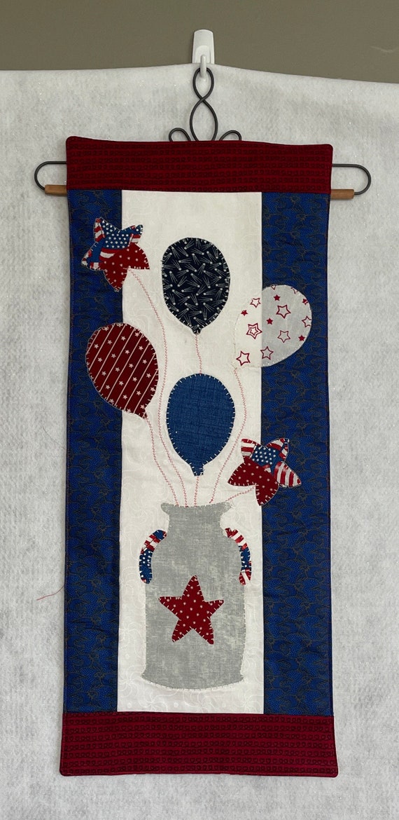 Patriotic festivities 13” x 27” with hanger