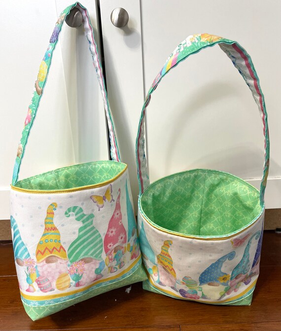 Travel Easter baskets/ Gnome Easter basket / bag 4” x 7” x 7”