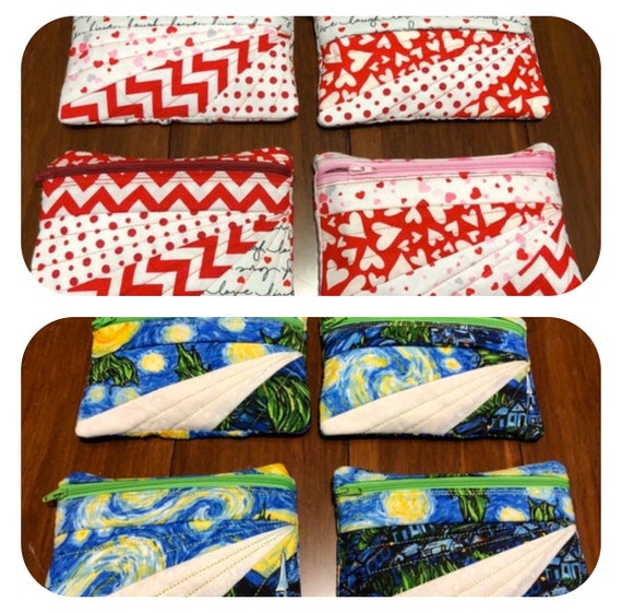 mini bags for wedding, gifts or gift cards! Makes a great wallet 4" x 6 1/2"
