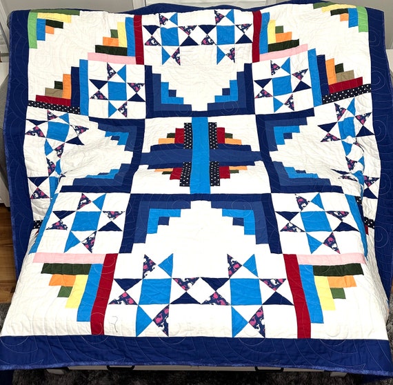 Homemade Cotton Quilt (82" x 82") - Custom Quilting Patterns