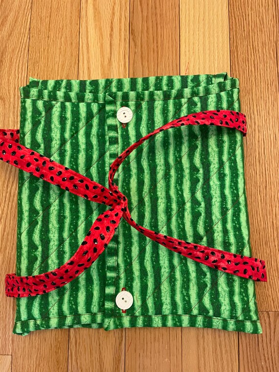 Watermelon themed Casserole dish cozy Multi purpose rectangle cozy for that next party dish fits 10”x 14” or smaller