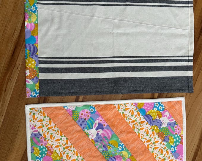 Table Runner for Easter 14” x 23” with towel 18 1/2” x 24 1/2”
