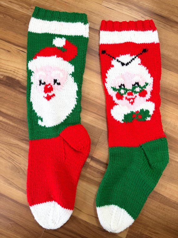 Knitted Santa and Mrs Clause