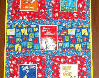 Twins Gift: Handmade Dr. Seuss Book Quilt Set