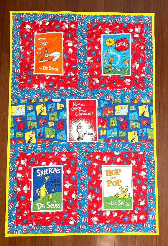 Twins Gift: Handmade Dr. Seuss Book Quilt Set