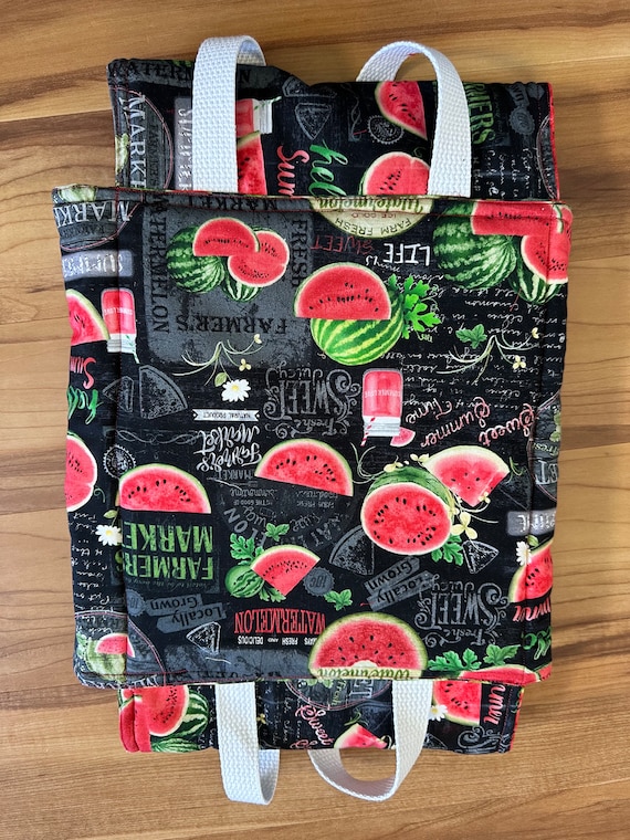 Watermelon Casserole Dish Cozy: Quilted Rectangular Hot/Cold Food Carrier