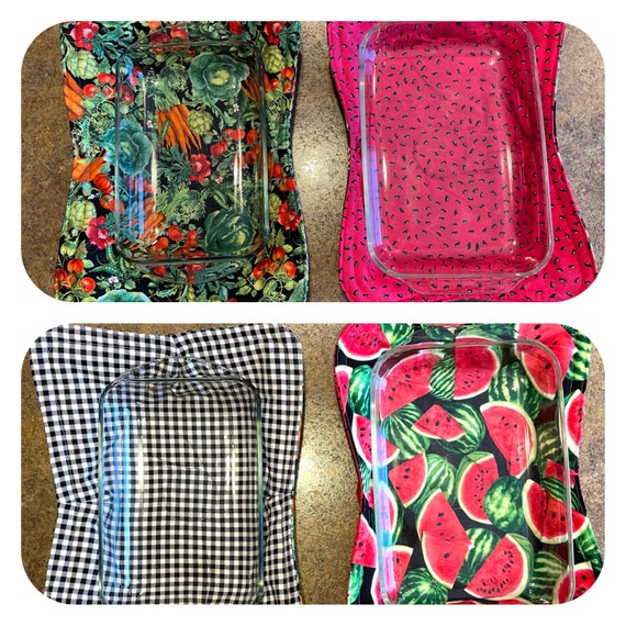 Casserole dish cozy Multi purpose rectangle cozies. Or Protect your non stick pans, serve hot dishes, party dips NOT for microwave