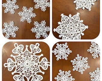 Buffalo Snowflakes  / 5-6” hang on tree or anywhere