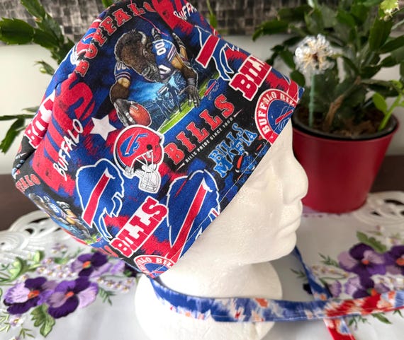Buffalo themed / Surgical  Scrub cap / turban/ unisex / reversible