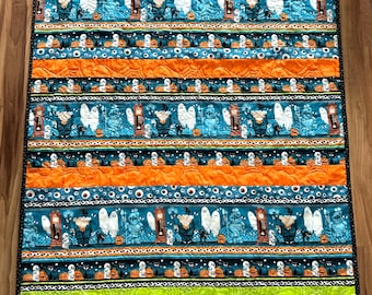 Halloween Glows 40” x 55” lightweight homemade quilted blanket ONLY ONE