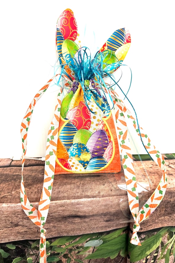 Easter Bunny smaller Bags / Pocket measures 5” x 6”