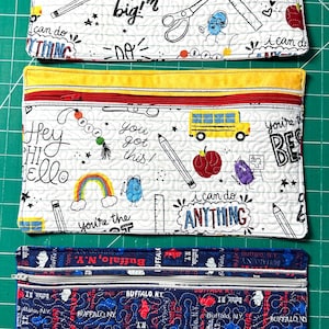 pencil case bag 7” x 11”