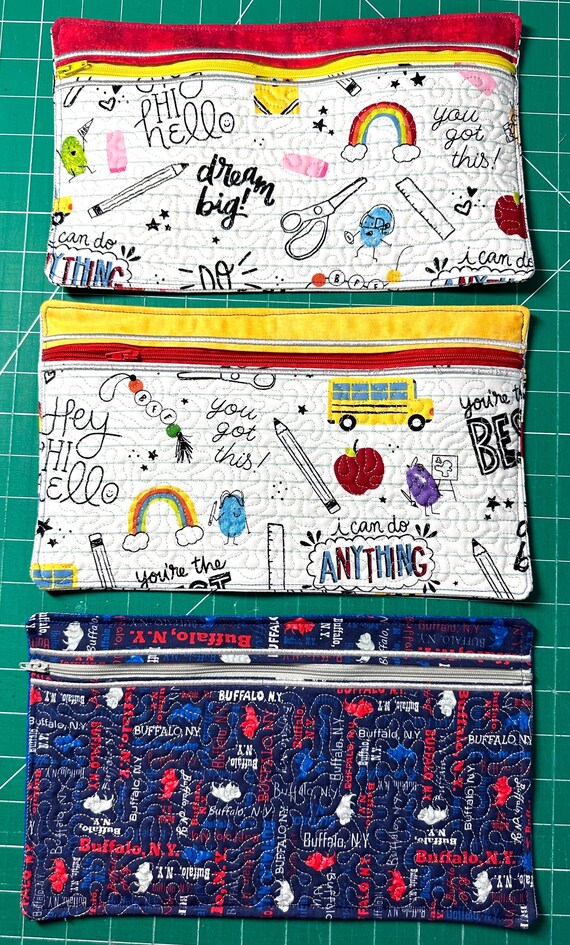 pencil case bag 7” x 11”