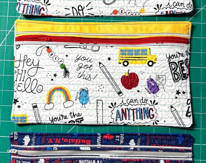 pencil case bag 7” x 11”
