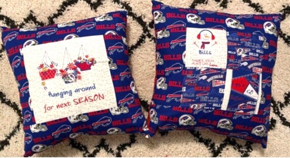 My team my town set of 2 pillows 24” x 23” back is red