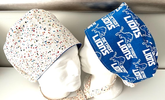 Surgical / Scrub cap / turban/unisex / buffalo / reversible custom fabric