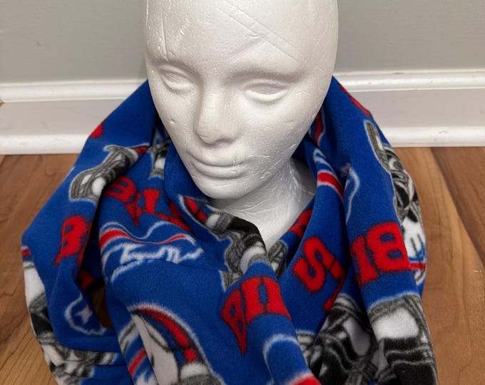 Game day football infinity scarf total length 70”