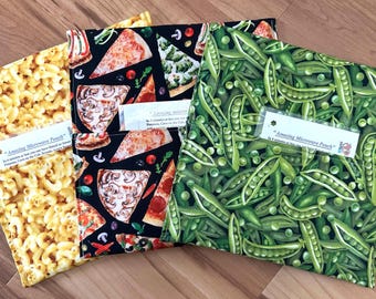 taco / corn / potato warmers or cooking microwave bag 10”x 10” other fabrics!