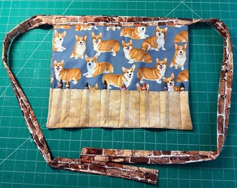 Child's Coloring themed apron / fabric ages 2-7