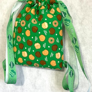 Backpack / Girl power with cookies custom handmade  backpack 14”x 10”x 2”