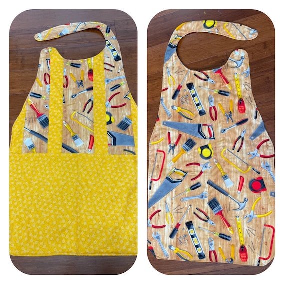 Tools adult Apron gift / aprons / artist smock / clothing protectors, gardening, dog washing padded with batting