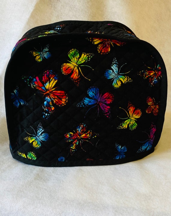 toaster cover. 2 slice, Double sided quilted cotton fabric.