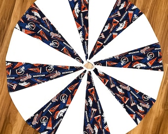 Denver Christmas Tree Skirt: Reversible Cotton 40" Diameter