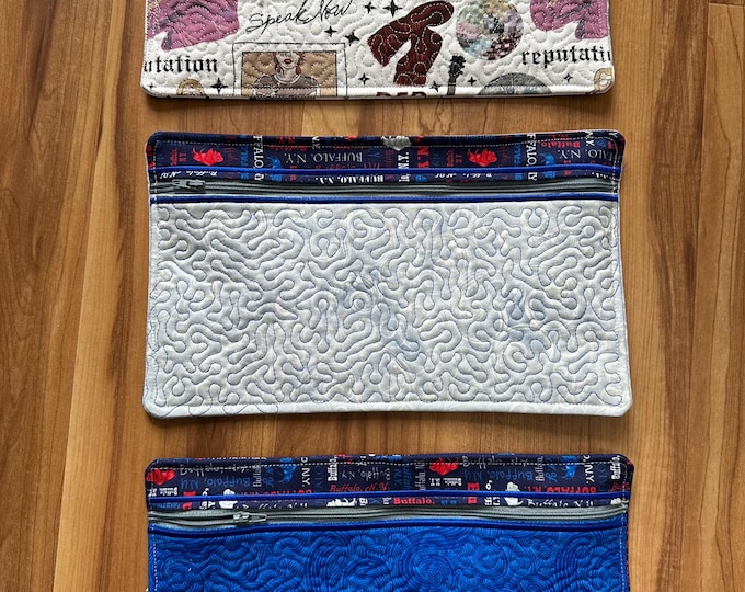 pencil case bag 7” x 11” my girl / 2 buffaloes